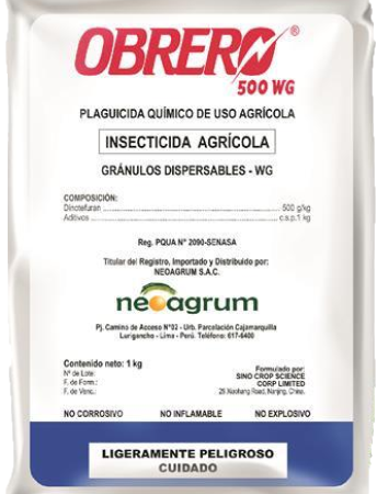 OBRERO 500 WG X 100 GR (Dinotefuran)