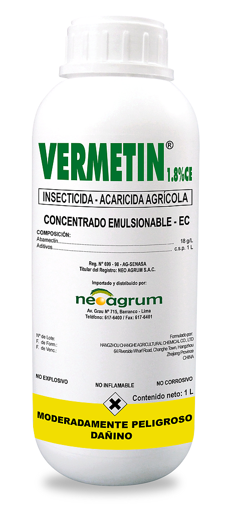 VERMETIN 1.8% CE - 1 L. (Abamectina)
