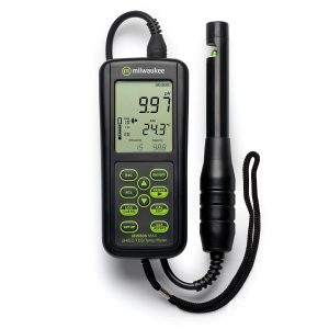 Medidor combinado 3 en 1 de pH, CE y TDS de rango bajo Milwaukee MW801 PRO con ATC