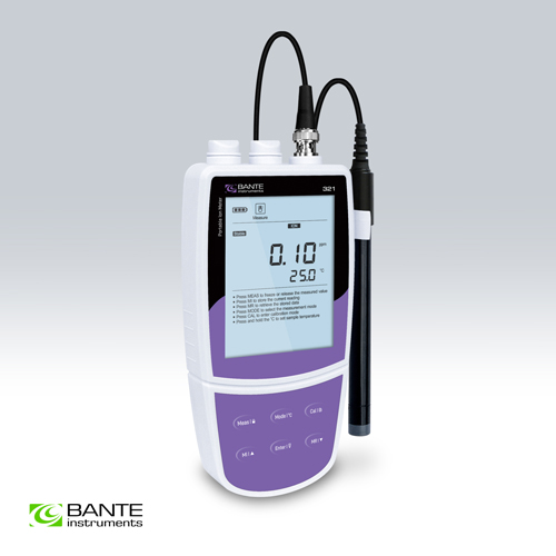 Medidor portatil de iones de cadmio Bante321-Cd