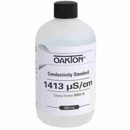 Solución de calibración de conductividad de 1413 µS. Oakton