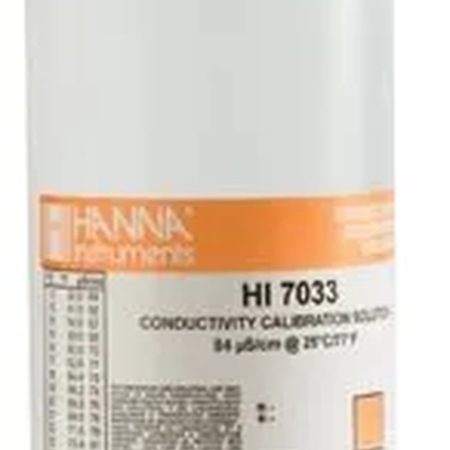 SOLUCIÓN DE CALIBRACIÓN DE CONDUCTIVIDAD, 84 uS/cm, Marca HANNA