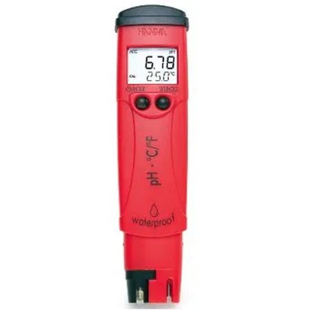 MEDIDOR DE pH Y TEMPERATURA PORTATIL, IMPERMEABLE, Marca HANNA, Modelo HI-98128