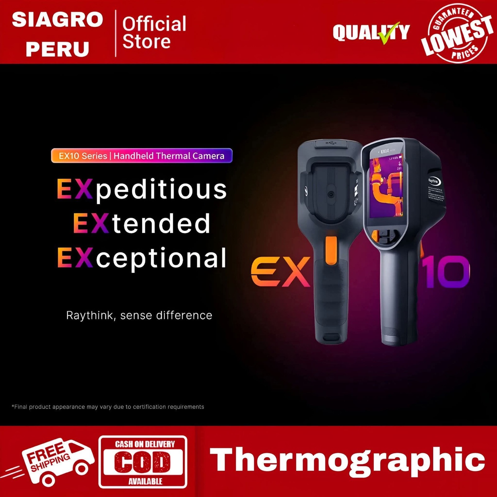 Cámara termográfica ex10