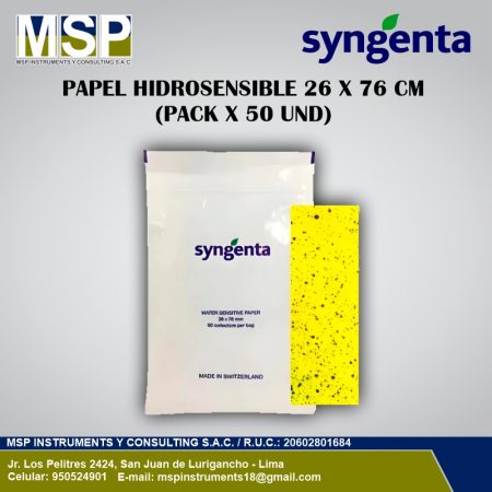 Papel Hidrosensible 26 x 76 mm - SYNGENTA
