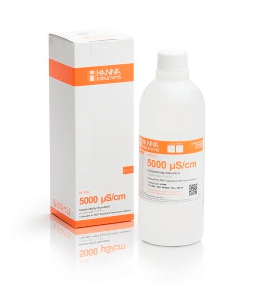Solución de Calibración de Conductividad de 5000 μS/cm (500 mL)