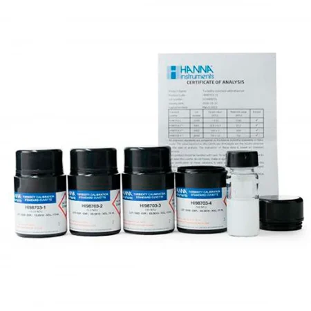 Set de Estándares de Calibración de Turbidez 0 a 1000 NTU